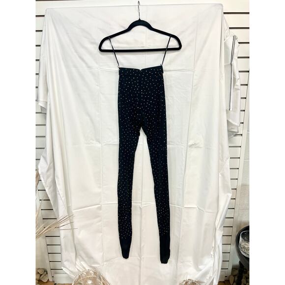 NWOT Alex Perry Embellished Cutout Bodycon Minidress & Leggings Black 8 UK /US 4 - Picture 11 of 12